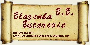 Blaženka Butarević vizit kartica